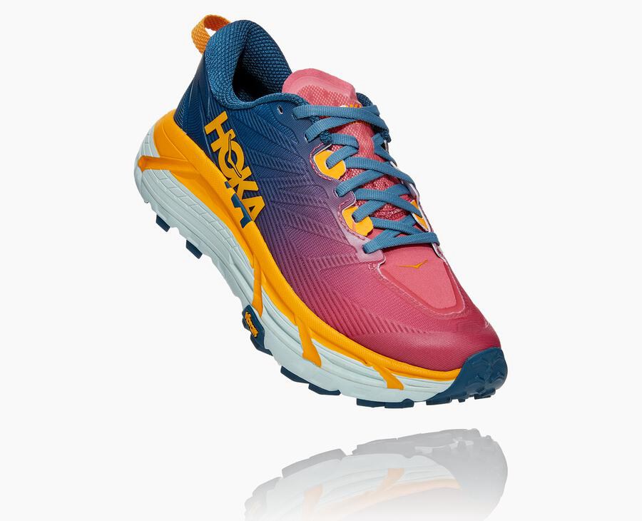 Trail Shoes Womens - Hoka One One Mafate Speed 3 - Blue - PHIFMXS-06